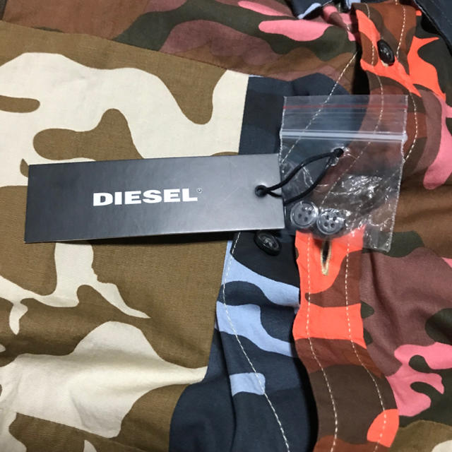 【新品】DIESEL パッチワーク 迷彩シャツ