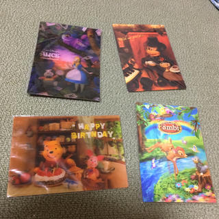 ディズニー(Disney)のミッキー プーさん アリス バンビ ポストカード 立体 3D はがき ディズニー(写真/ポストカード)