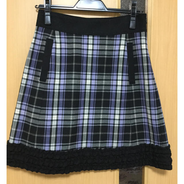 Xmiss(キスミス)のキスミス 台形 チェック スカート レディースのスカート(ひざ丈スカート)の商品写真