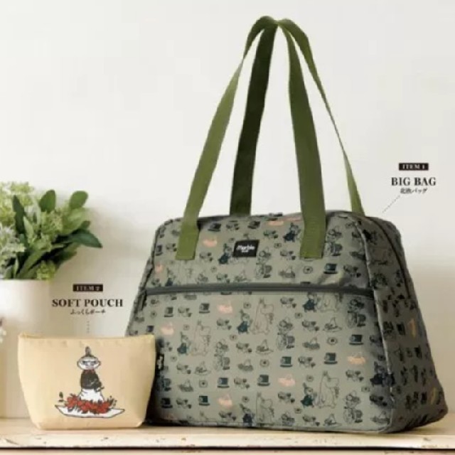 未使用ムーミン × マーブルシュッド花とムーミンの北欧バッグとふっくらポーチ

 レディースのバッグ(トートバッグ)の商品写真