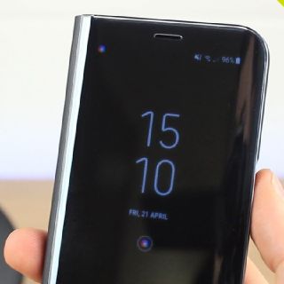 エヌティティドコモ(NTTdocomo)のgalaxy s8 clear view ケース(Androidケース)