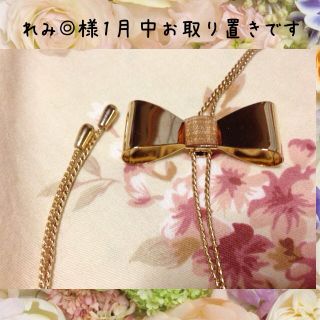 金色リボンネックレス(ネックレス)