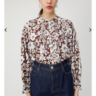 マウジー(moussy)の MOUSSY＊新品＊FLOWER PRINTED JACQUARD SHIRT(シャツ/ブラウス(長袖/七分))