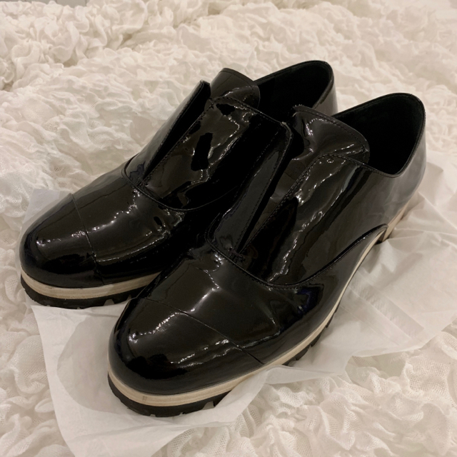 miumiu - miumiu ︎ エナメル ドレスシューズ ローファー 革靴 36 1/2の通販 by 🎠｜ミュウミュウならラクマ