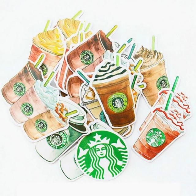 Starbucks Coffee(スターバックスコーヒー)のフレークシール 一袋 26枚入り インテリア/住まい/日用品の文房具(シール)の商品写真