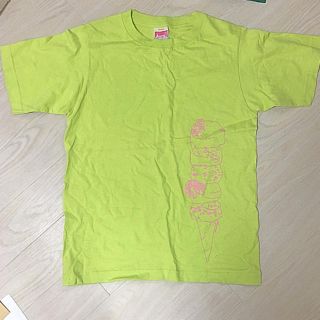 アイロニー(IRONY)の美品 アイロニー Tシャツ ライム グリーン アイスクリーム ロゴ 黄緑 無地(Tシャツ(半袖/袖なし))