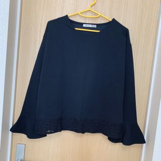 アベイル(Avail)の[美品]アベイル ブラウス 黒 M トップス しまむら ハニーズ gu(シャツ/ブラウス(長袖/七分))