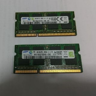 サムスン(SAMSUNG)のSamsung　DDR3 メモリ4G×2(PCパーツ)