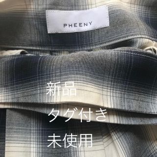 フィーニー(PHEENY)のPHEENY rayon ombre check pants2019SS 新品(カジュアルパンツ)