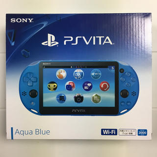 プレイステーションヴィータ(PlayStation Vita)のPlayStation Vita Wi-Fiモデル アクアブルー(携帯用ゲーム機本体)