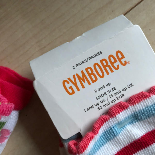 GYMBOREE(ジンボリー)の新品  Gymboreeソックス4足★サイズ8 キッズ/ベビー/マタニティのこども用ファッション小物(靴下/タイツ)の商品写真