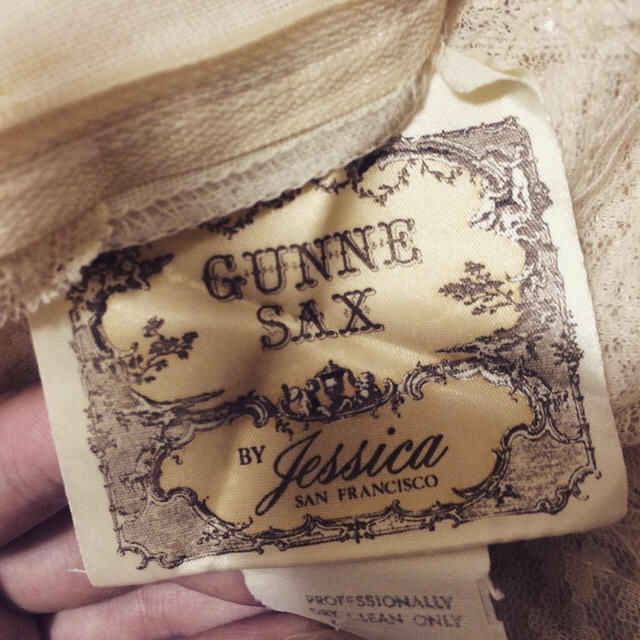 GUNNE SAX ホワイトレースドレス レディースのワンピース(ロングワンピース/マキシワンピース)の商品写真