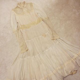 GUNNE SAX ホワイトレースドレス(ロングワンピース/マキシワンピース)