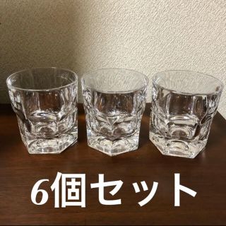 六角 ロックグラス 6個セット(グラス/カップ)