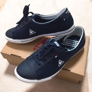 ルコックスポルティフ(le coq sportif)のルコック 春スニーカー スニーカー 22.5cm ネイビー ホワイト(スニーカー)