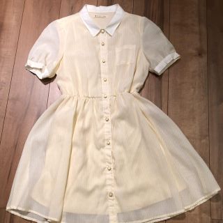 マジェスティックレゴン(MAJESTIC LEGON)のたなか様 MAJESTIC LEGON イエロー ミニワンピース (ミニワンピース)