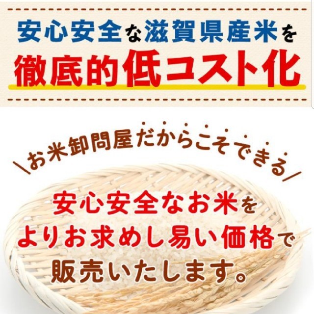 
「価格重視」近江ブレンド米１０ｋｇ　３０年滋賀県産　送料無料　生活応援 食品/飲料/酒の食品(米/穀物)の商品写真