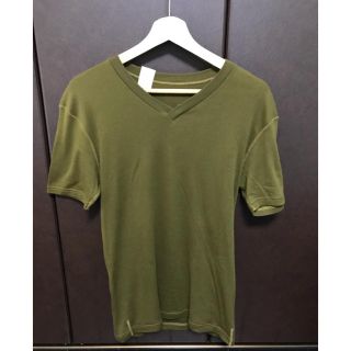 エヌハリウッド(N.HOOLYWOOD)のN.HOOLYWOOD VネックTシャツ エヌハリウッド 40 オリーブ(Tシャツ/カットソー(半袖/袖なし))