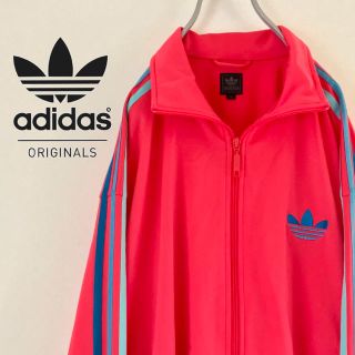 アディダス(adidas)のadidas アディダス トラックジャケットファイヤーバード ピンクxブルー(ジャージ)