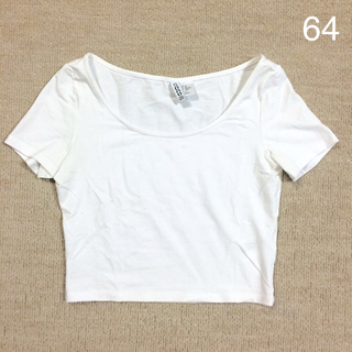 エイチアンドエム(H&M)の［64］ショート丈カットソー(Tシャツ(半袖/袖なし))