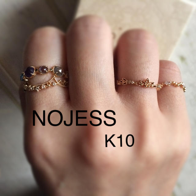 NOJESS(ノジェス)の美品 ノジェスリーフモチーフリング レディースのアクセサリー(リング(指輪))の商品写真