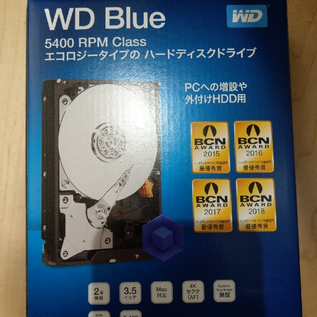 WD Blue 4TB WD40EZRZ-RT2 新品未使用