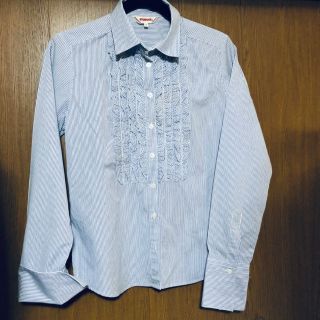 マックレガー(McGREGOR)のMcGREGOR マックレガー 長袖フリルブラウス 11号(シャツ/ブラウス(長袖/七分))