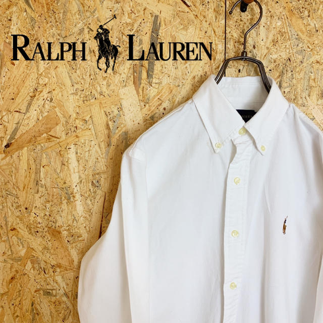 Ralph Lauren - 【men's M】Ralph Lauren×BDシャツ×刺繍 /ホワイトの通販 by innocently