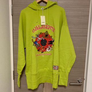 登坂着用 VETEMENTS cartoon embroiderd hoodie(パーカー)