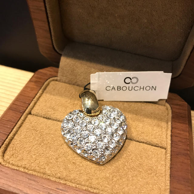 【CABOUCHON/チャーム】※ハート 高さ2.8cm×幅3cm×厚み8mm レディースのアクセサリー(チャーム)の商品写真