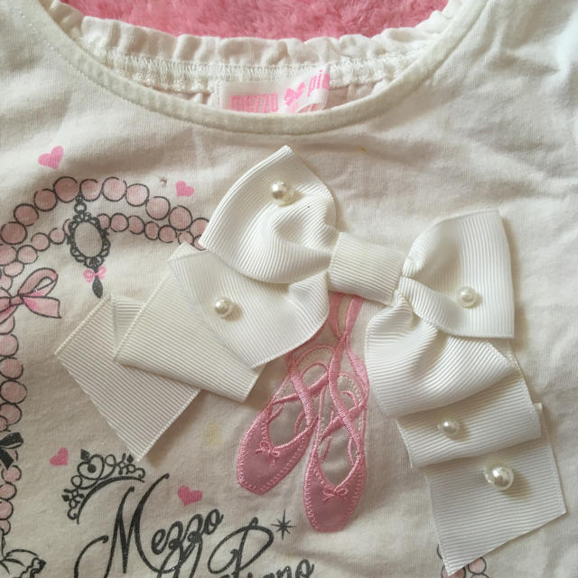 mezzo piano(メゾピアノ)のメゾピアノTシャツ120 キッズ/ベビー/マタニティのキッズ服女の子用(90cm~)(Tシャツ/カットソー)の商品写真