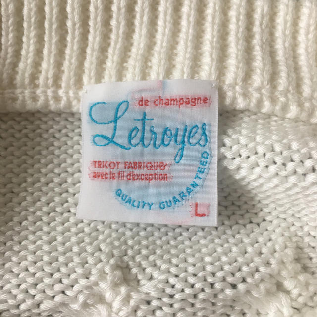 Letroyes ルトロワ 春夏チルデンニット ホワイト L 美品