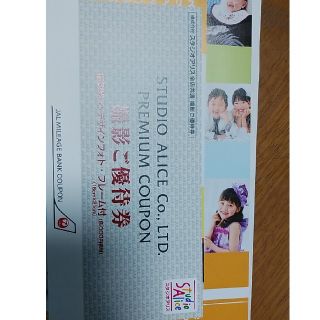 入園入学に　スタジオアリス　撮影料＆デザインフォト　フレーム付(その他)