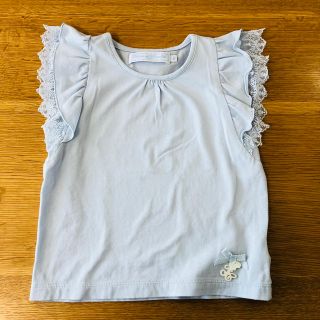 タルティーヌ エ ショコラ(Tartine et Chocolat)の訳あり🌀アイスブルーのノースリーブカットソー(Tシャツ/カットソー)