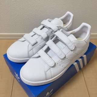 アディダス(adidas)のadidas スタンスミス ベルクロ オールレザー 新品 27.5cm(スニーカー)