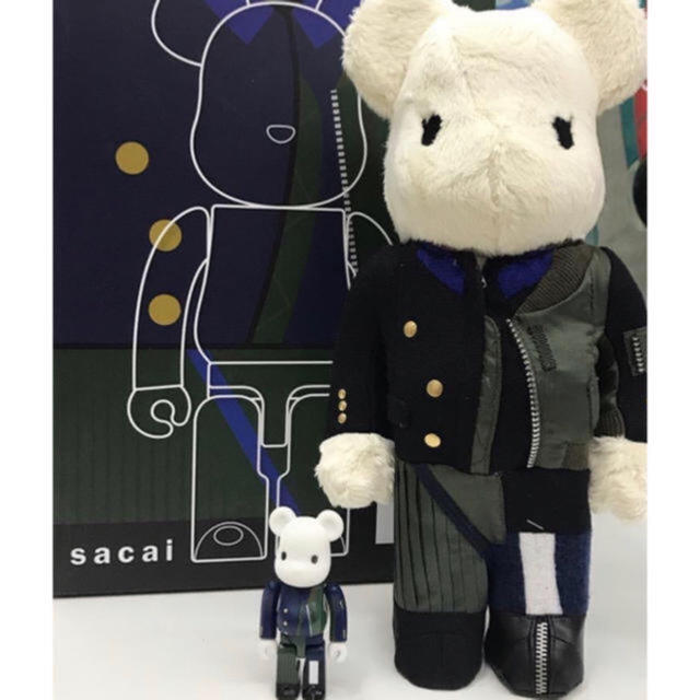 MEDICOM TOY(メディコムトイ)のSacai Be@rbrick 100% 400%セット 新品未開封 エンタメ/ホビーのフィギュア(その他)の商品写真