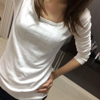 ケービーエフ(KBF)のシンプルなロンT白(Tシャツ(長袖/七分))