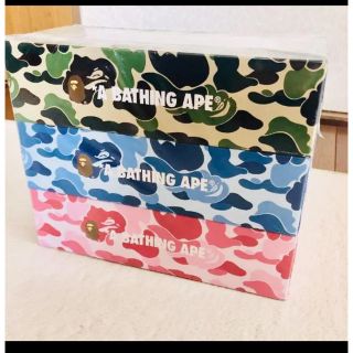 アベイシングエイプ(A BATHING APE)のブルーベリーバター様、BAPE ティッシュBOX 未使用品！！(ティッシュボックス)