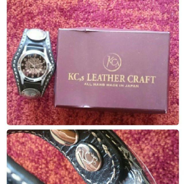 KC,s(ケイシイズ)の【未使用品】kc,s 腕時計 3コンチョ クラフト サンフェイス ブラック メンズの時計(腕時計(アナログ))の商品写真