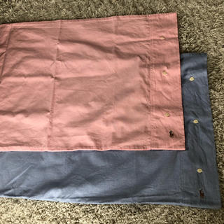 ラルフローレン(Ralph Lauren)のラルフローレン 枕カバー ピローケース 二枚 ピンク ブルー(シーツ/カバー)