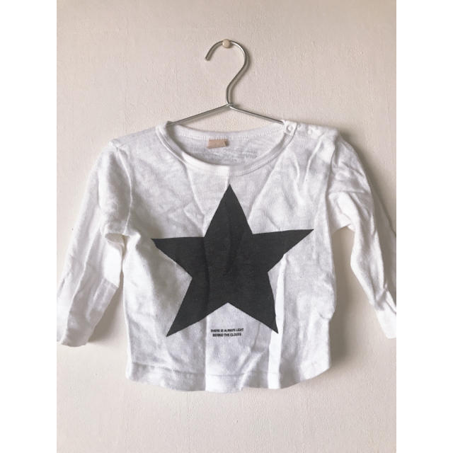 petit main(プティマイン)のpetit main ロングTシャツです♡ キッズ/ベビー/マタニティのベビー服(~85cm)(Ｔシャツ)の商品写真