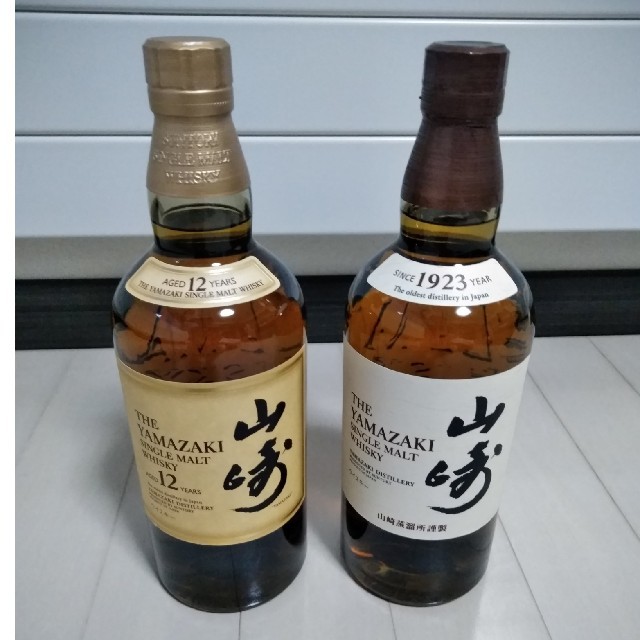 サントリー(サントリー)の山崎　12年　&　ノンエイジ 食品/飲料/酒の酒(ウイスキー)の商品写真