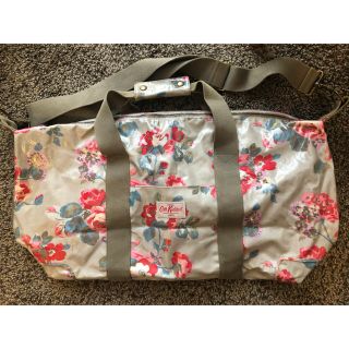 キャスキッドソン(Cath Kidston)の【お値下げ中】Cath Kidson ボストンバッグ 花柄 グレー(ボストンバッグ)