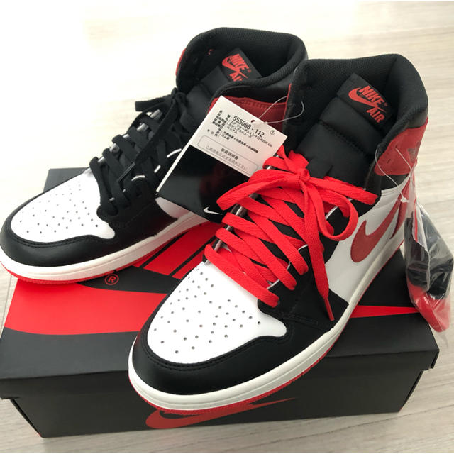 NIKE(ナイキ)のナイキ エアジョーダン 1 レトロハイ og track red aj1 メンズの靴/シューズ(スニーカー)の商品写真