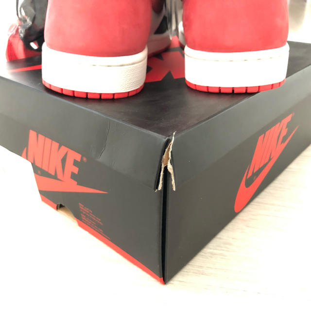 NIKE(ナイキ)のナイキ エアジョーダン 1 レトロハイ og track red aj1 メンズの靴/シューズ(スニーカー)の商品写真