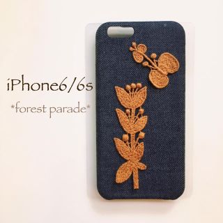 ミナペルホネン(mina perhonen)のforest parade*iPhone6/6s*デニム(スマホケース)