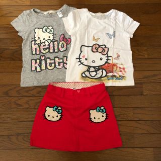 エイチアンドエム(H&M)のハローキティ hello kitty 4-6y 7-8y 春夏 美品新品 h&m(Tシャツ/カットソー)