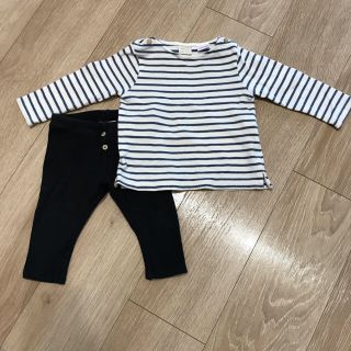 ザラキッズ(ZARA KIDS)のZARA ボーダーカットソー パンツ(シャツ/カットソー)