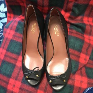 グッチ(Gucci)のGUCCI オープントゥ パンプス(ハイヒール/パンプス)