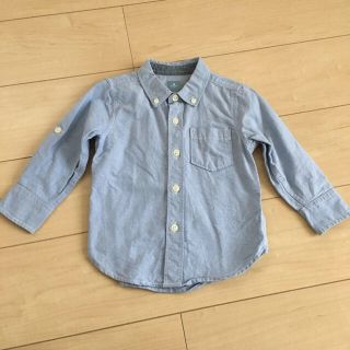 ベビーギャップ(babyGAP)のライトブルーシャツ 90センチ(ブラウス)